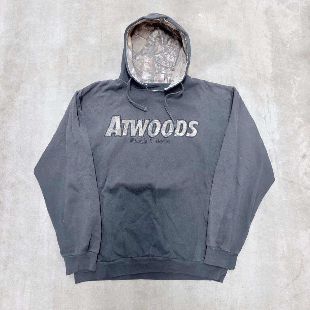 Buckhorn River Atwoods Ranch Home Camo Lined Hoodie Sweatshirt